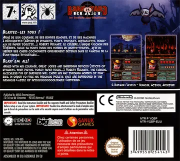 Barnyard Blast - Swine of the Night (Europe) (En,Fr,De,Es,It,Pt) box cover back